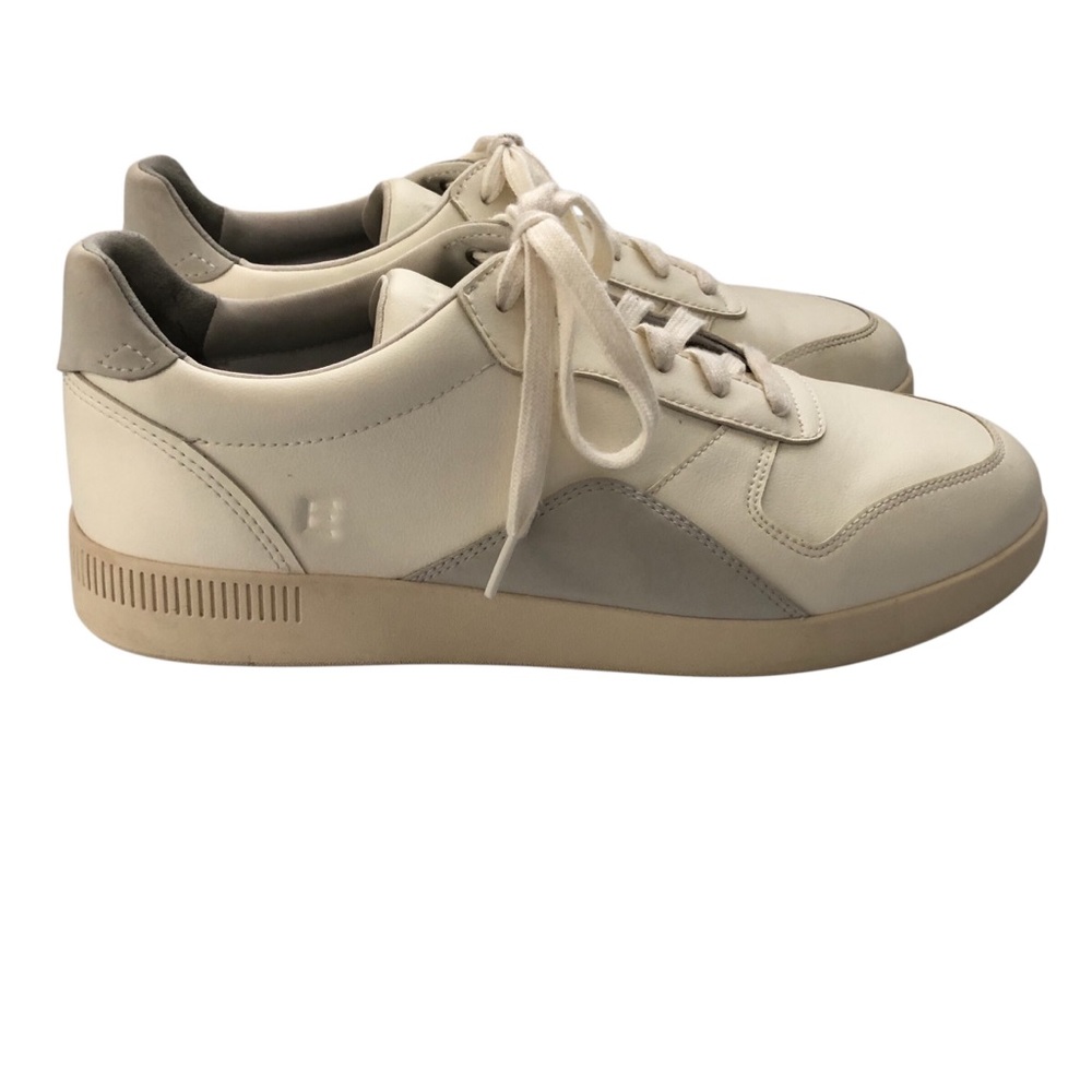 Everlane ReLeather Court Sneaker Cream Size 10